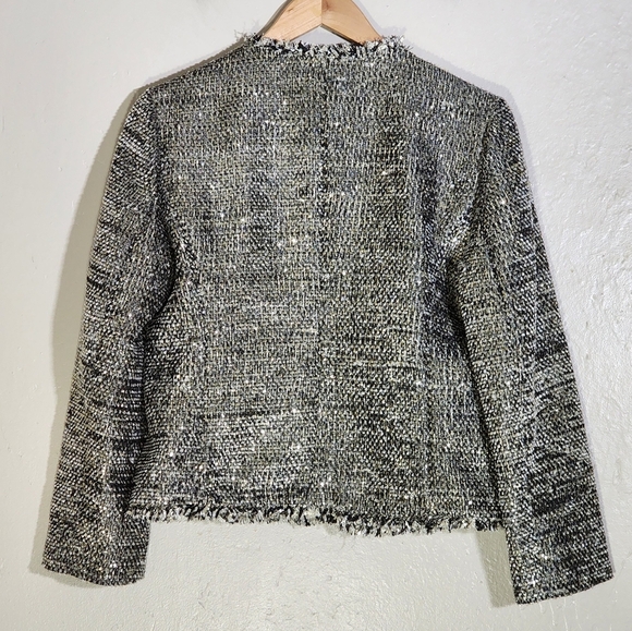 Kate Spade Chic Black and White Tweed Jacket - Picture 2 of 6